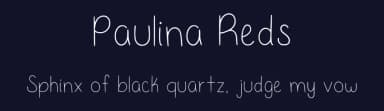 Paulina Reds by Pau Reds — Script Handwritten Font — thumbnail 2