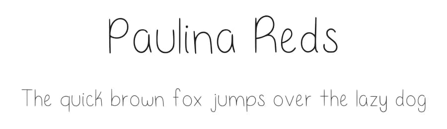 Paulina Reds by Pau Reds — Script Handwritten Font