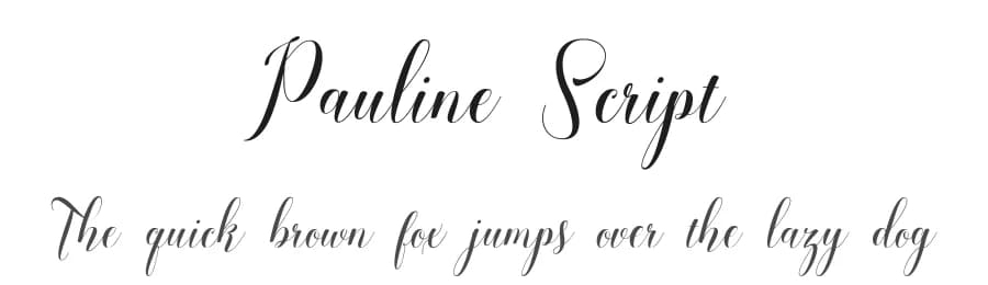 Pauline Script by Cooldesignlab — Script Handwritten Font