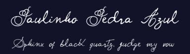 Paulinho Pedra Azul by Sérgio Luís Coelho — Script Handwritten Font — thumbnail 2