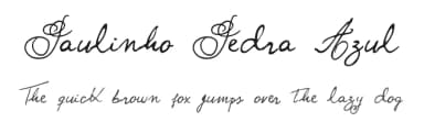 Paulinho Pedra Azul by Sérgio Luís Coelho — Script Handwritten Font — thumbnail 1