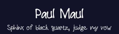 Paul Maul by !Exclamachine Type Foundry — Script Handwritten Font — thumbnail 2