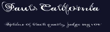 Pauls California by Tattoo Paul — Script Handwritten Font — thumbnail 2