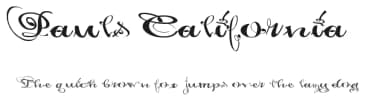 Pauls California by Tattoo Paul — Script Handwritten Font — thumbnail 1
