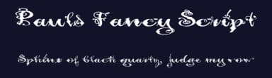 Pauls Fancy Script by Tattoo Paul — Script Handwritten Font — thumbnail 2
