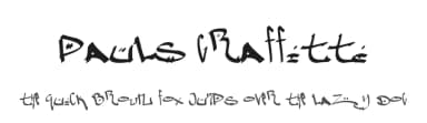 Pauls Graffitti by Tattoo Paul — Script Handwritten Font — thumbnail 1