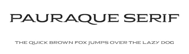 Pauraque Serif by NimaType — Serif Font