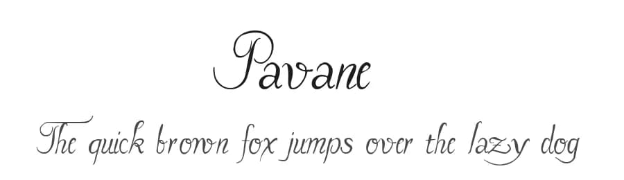 Pavane by The Scriptorium — Script Handwritten Font — preview 1