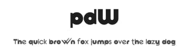 pdW by Rafael Ferran i Peralta — Sans Serif Font — thumbnail 1