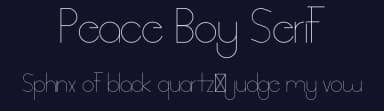 Peace Boy Serif by Edric Studio — Sans Serif Font — thumbnail 2