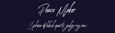 Peace Maker by FHFont — Script Handwritten Font — thumbnail 2