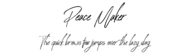 Peace Maker by FHFont — Script Handwritten Font — thumbnail 1