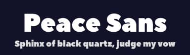 Peace Sans by Jovanny Lemonad — Sans Serif Font — thumbnail 2