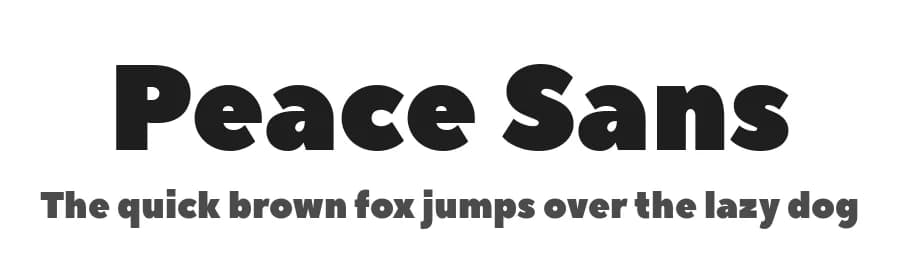 Peace Sans by Jovanny Lemonad — Sans Serif Font
