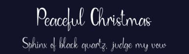Peaceful Christmas by Johan Wibisono — Script Handwritten Font — thumbnail 2