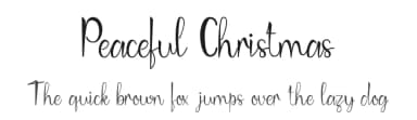 Peaceful Christmas by Johan Wibisono — Script Handwritten Font — thumbnail 1