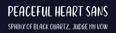 Peaceful Heart Sans by HastaType — Script Handwritten Font — thumbnail 2