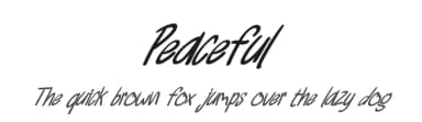 Peaceful by Annisa Afni — Script Handwritten Font — thumbnail 1