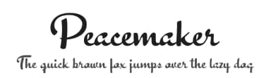 Peacemaker by Billy Argel Fonts ® — Script Handwritten Font — thumbnail 1