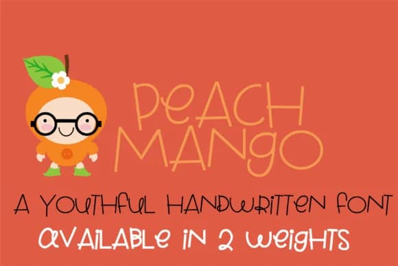 Peach Mango Font by Illustration Ink — Script Handwritten Font