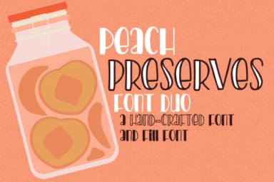 Peach Preserves Font by Illustration Ink — Script Handwritten Font — thumbnail 1