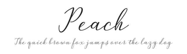 Peach by JoeCreative — Script Handwritten Font