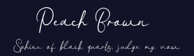 Peach Brown by Hallotudio — Script Handwritten Font — thumbnail 2