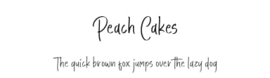 Peach Cakes by Aestherica Studio — Script Handwritten Font — thumbnail 1