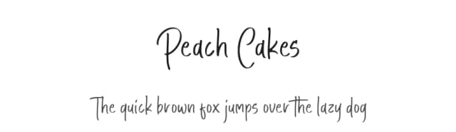 Peach Cakes by Aestherica Studio — Script Handwritten Font