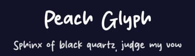 Peach Glyph by Origin Type — Script Handwritten Font — thumbnail 2