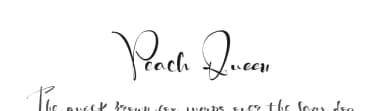 Peach Queen by Letterara — Script Handwritten Font — thumbnail 1
