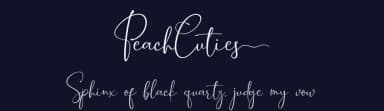 Peach Cuties by Riyadh Rahman — Script Handwritten Font — thumbnail 2