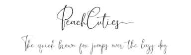 Peach Cuties by Riyadh Rahman — Script Handwritten Font — thumbnail 1