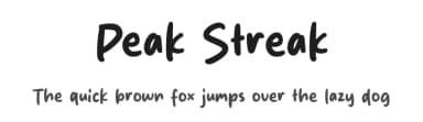 Peak Streak by Origin Type — Script Handwritten Font — thumbnail 1