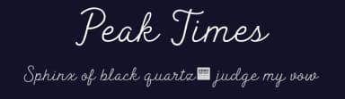 Peak Times by BLKBK Fonts — Script Handwritten Font — thumbnail 2