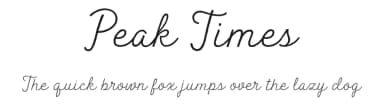 Peak Times by BLKBK Fonts — Script Handwritten Font — thumbnail 1