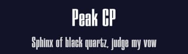 Peak CP by ClaudeP — Sans Serif Font — thumbnail 2