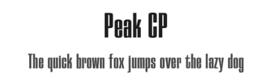 Peak CP by ClaudeP — Sans Serif Font — thumbnail 1