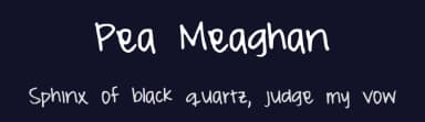 Pea Meaghan by Meaghan Wong — Script Handwritten Font — thumbnail 2