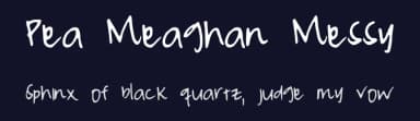 Pea Meaghan Messy by Meaghan Wong — Script Handwritten Font — thumbnail 2