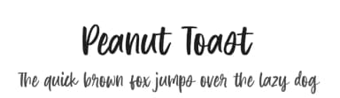 Peanut Toast by Letterative Studio — Script Handwritten Font — thumbnail 1