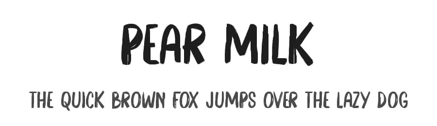 Pear Milk by DumadiStyle — Script Handwritten Font