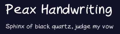 Peax Handwriting by Peax Webdesign — Script Handwritten Font — thumbnail 2
