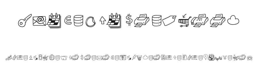 Peax Drawn Icons by Peax Webdesign — Dingbats Font