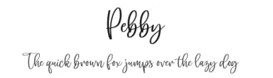 Pebby by NJ Studio — Script Handwritten Font — thumbnail 1