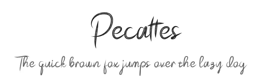 Pecattes by Prioritype Co — Script Handwritten Font