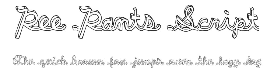 Pee Pants Script by Kirk Shelton — Script Handwritten Font — preview 1