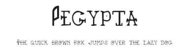 Pegypta by CybaPee — Dingbats Font — thumbnail 1