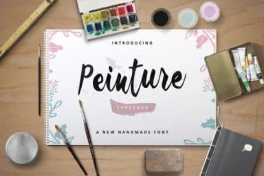 Peinture Font by Ian Mikraz — Script Handwritten Font — thumbnail 1