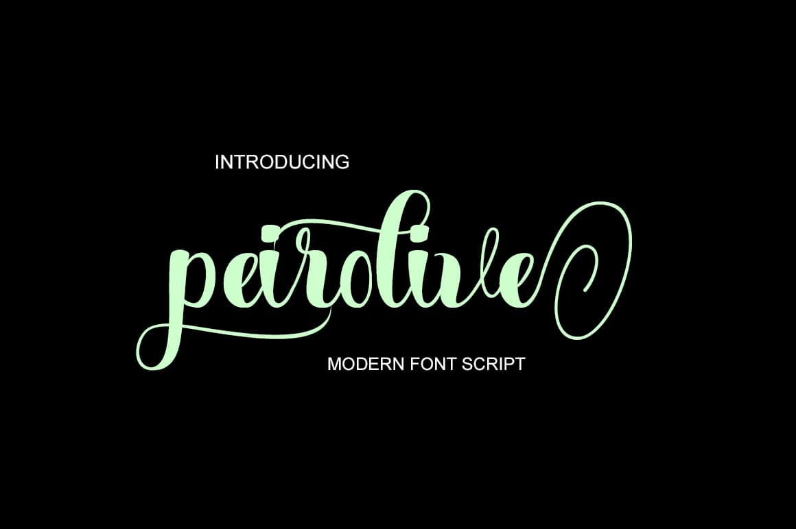 Peirolive Font by typedesign93 — Script Handwritten Font